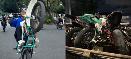Imagen de 80 motos inmovilizadas y una captura dejó operativo contra los piques ilegales cerca del Barrio Antioquia