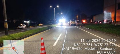 Imagen de Muere un peatón en Guarne tras ser arrollado por una volqueta