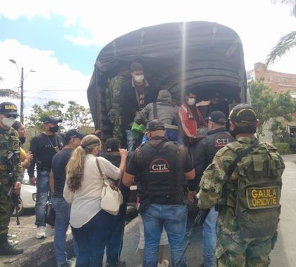 Imagen de En Rionegro capturaron a 19 personas que estarían al servicio de ‘Los Chatas’