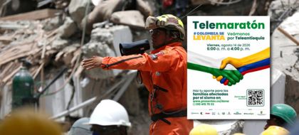 Imagen de Telemaratón «Colombia se levanta»: Antioquia convoca jornada nacional para apoyar a damnificados del terremoto