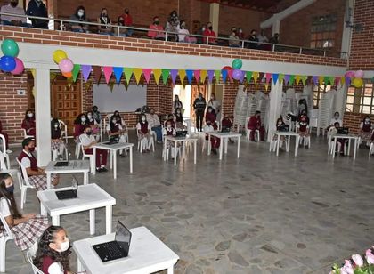 Imagen de Dos instituciones educativas de Guarne fueron dotadas con 200 computadores
