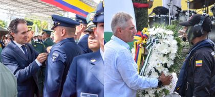 Imagen de Gobernador de Antioquia y alcalde de Medellín conmemoraron el 20 de julio y resaltaron la labor de las Fuerzas Armadas