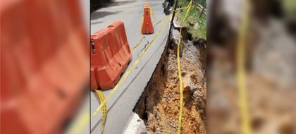 Imagen de  Fuertes lluvias y derrumbes generaron pérdida de banca en sector de la vía entre Marinilla y El Peñol