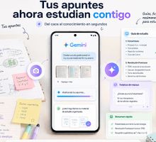 Gemini convierte apuntes en guías de estudio