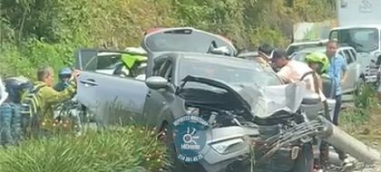 Imagen de En video: aparatoso accidente en vía Las Palmas