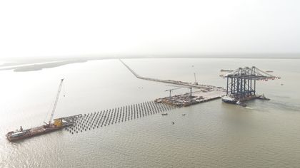 Imagen de  Puerto Antioquia recibe grúas STS de última tecnología que impulsarán su operación portuaria