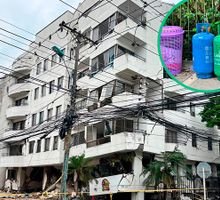 Edificio Archinie en Cali: retiran 13 cilindros de gas y otros 15 permanecerán dentro de la estructura