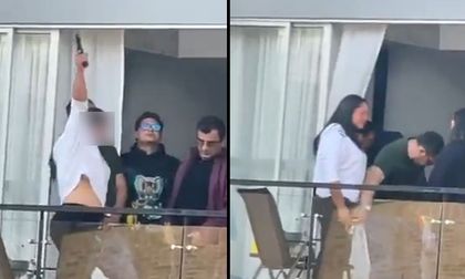 Video: rechazo por mujer que hizo tiros al aire con un arma de fuego
