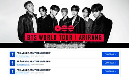 Identifican 10 páginas falsas de venta de entradas para conciertos de BTS