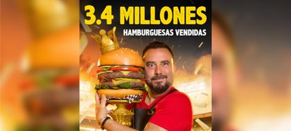 Imagen de Burger Master batió récord: 3,4 millones de hamburguesas en 7 días