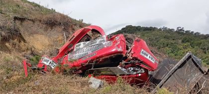 Imagen de Falleció conductor tras accidente de volqueta en vía Morelia, jurisdicción de Sonsón