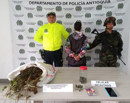 Imagen de Joven de 20 años, presunto integrante de El Mesa, fue capturado en Sonsón