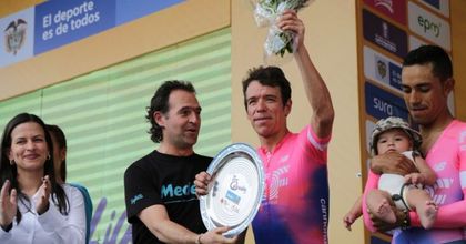 Imagen de  Education First ganó la contrarreloj por equipos en el Tour Colombia