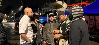 Imagen de  Alcalde de El Carmen de Viboral acompañó puntos de concentración del paro de transportadores en su municipio