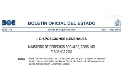Las entidades del tercer sector podrán ser reconocidas como colaboradoras del Estado