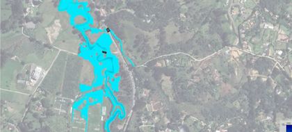 Imagen de  Video simula cómo se produce la inundación en La Cucharita, vía Rionegro-La Ceja. ¿Cuál es el motivo?