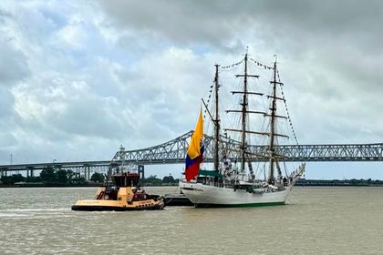 Imagen de  El buque escuela de la Armada de Colombia llega a Nueva Orleans para los 250 años de EE. UU.