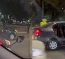 Video: Policía frustró robo a vehículo en plena vía concurrida