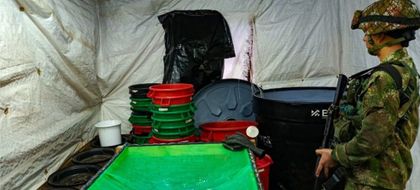 Imagen de  Desmantelan laboratorio de cocaína en Antioquia: producían dos toneladas al mes