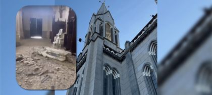 Imagen de  Sonsón reporta colapso de vivienda deshabitada y daños en iglesia y coliseo tras terremoto