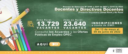 Imagen de ¡Vuelve el concurso docente! La CNSC abre inscripciones para iniciar el proceso de selección