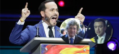 Imagen de  Noboa y Milei felicitan a De la Espriella por el resultado en la primera vuelta