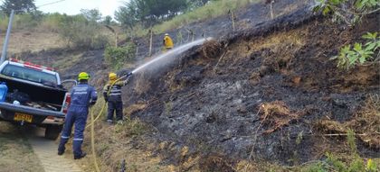 Imagen de  En El Carmen de Viboral, las autoridades atendieron dos incendios forestales durante el fin de semana