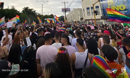 Comunidad LGBTIQ+ marchó en Cali por el cese de la discriminación