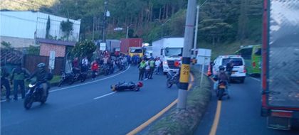 Imagen de Motociclista falleció tras accidente de tránsito en la Autopista, en sentido a Medellín