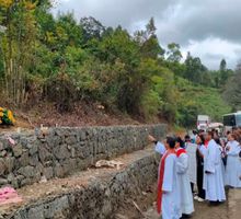 Bendicen lugar del atentado en Cajibío que dejó 21 víctimas