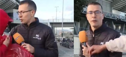 Imagen de  ¡Angustiante! Periodista de Telemedellín fue agredido por “hinchas” de Santa Fe en Bogotá