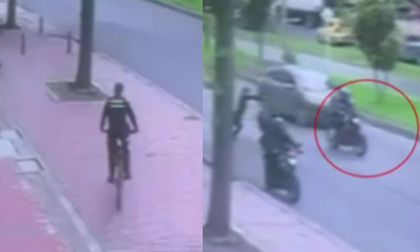 En video: así fue el instante en el que policía interceptó a delincuentes que asesinaron a un joven