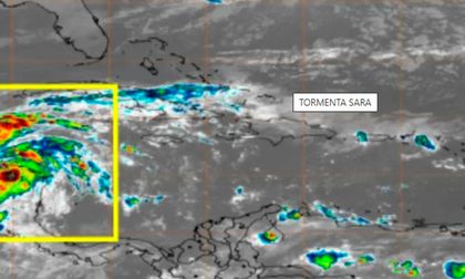 Mantienen vigilancia a Tormenta Tropical Sara