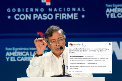 Imagen de Gustavo Petro propone al presidente ecuatoriano un encuentro fronterizo y le pide que «deje de creer en mentiras»