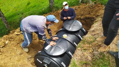 Imagen de  Familias de Sonsón se beneficiarán con la instalación de 200 pozos sépticos