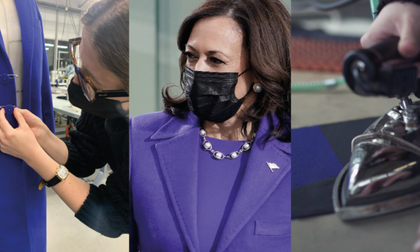 Imagen de  La diseñadora de modas de sangre santuariana que ayudó a vestir a Kamala Harris