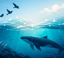 Un modelo de IA entrenado con cantos de aves identifica sonidos de ballenas: cómo Perch 2.0 cruza el aire y el mar