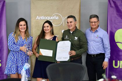 Imagen de Nariñense fue reconocida como Antioqueña de Oro por la Gobernación