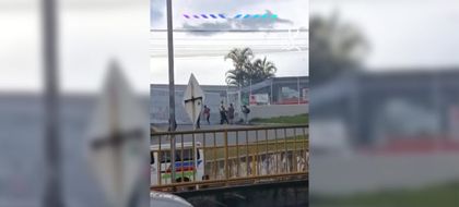 Imagen de  En video: hinchas de Atlético Nacional se pelearon entre sí y hasta con machetes en Rionegro