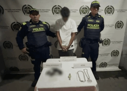 Imagen de  Luego de persecución, capturaron a un joven que hurtó con arma de fuego las joyas de un norteamericano en San Javier