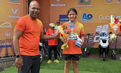 Isabella Taborda Caro, talento local que brilló en la Media Maratón Internacional de Palmira