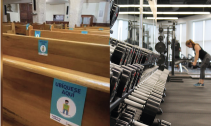 Además de Bares, los gimnasios y cultos religiosos también tienen luz verde