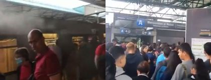 Imagen de ¡Susto en el Metro de Medellín! Así fue la evacuación de un tren en la estación Poblado