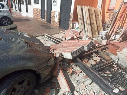 Imagen de  Colapso de estructura en El Porvenir, Rionegro, dejó un herido. Esto se sabe