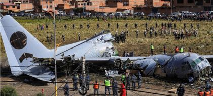 Imagen de  Sube a 20 la cifra de fallecidos por el accidente de un avión de carga en Bolivia