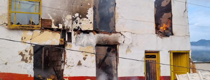 Imagen de Un elemento dejado por un habitante de calle habría provocado el incendio en Abejorral