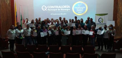 Imagen de Contraloría de Rionegro certificó a 85 ciudadanos en mecanismos de participación