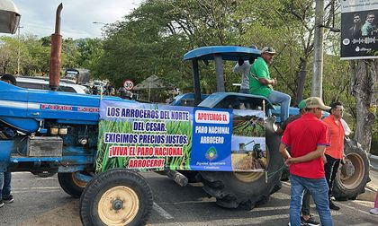 Paro arrocero en Colombia: precios bajos, sobreoferta y contrabando
