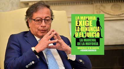 Imagen de  “Renuncia o juicio”: la marcha convocada contra Petro tras la declaración de su hijo