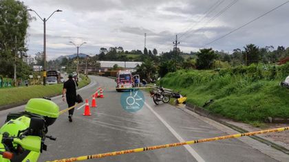 Imagen de  Por esquivar un perro, motociclista falleció en la autopista Medellín-Bogotá